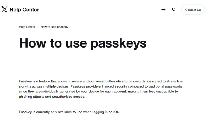 和平苹果维修店铺分享iOS用户如何通过通行密钥(Passkey)登录 